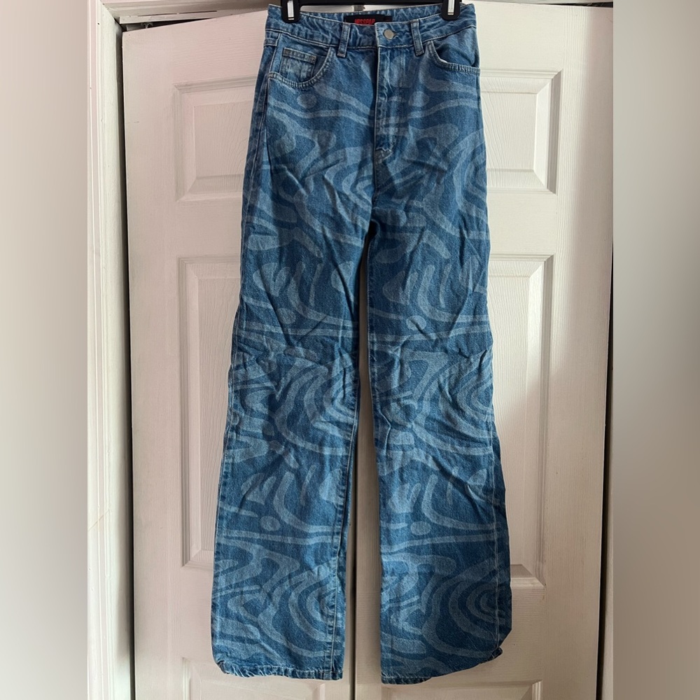 MISS PAPP Medium Wash Swirl Jeans